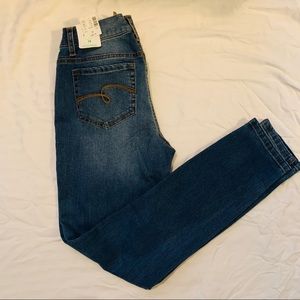 Justice mid rise jeggings (girls)